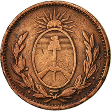 Argentina, BUENOS AIRES, Decimo, 1823, Buenos Aires, VF(30-35), Copper, KM:1
