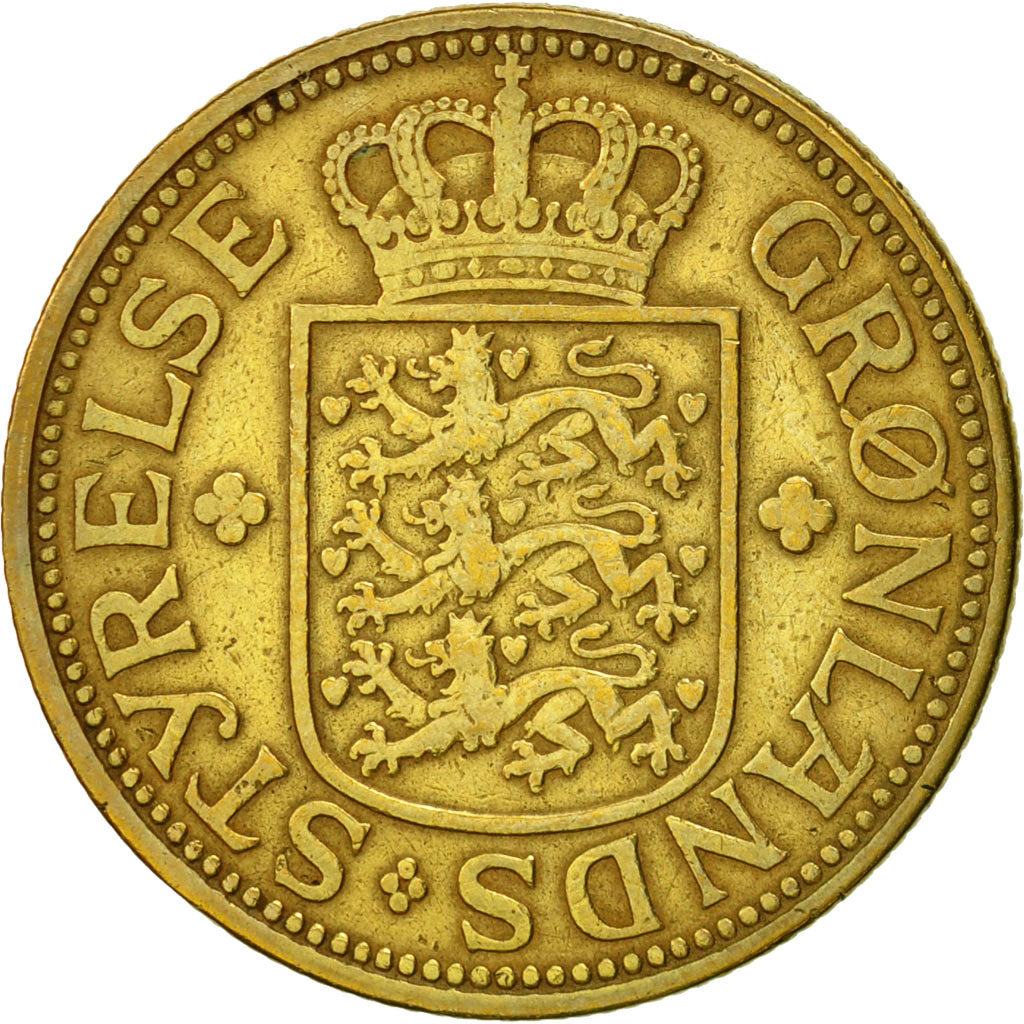 Greenland, Krone, 1926, EF(40-45), Aluminum-Bronze, KM:8