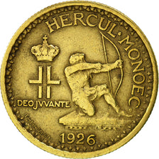 Monaco, Louis II, 50 Centimes, 1926, Poissy, EF(40-45), Aluminum-Bronze, KM:113