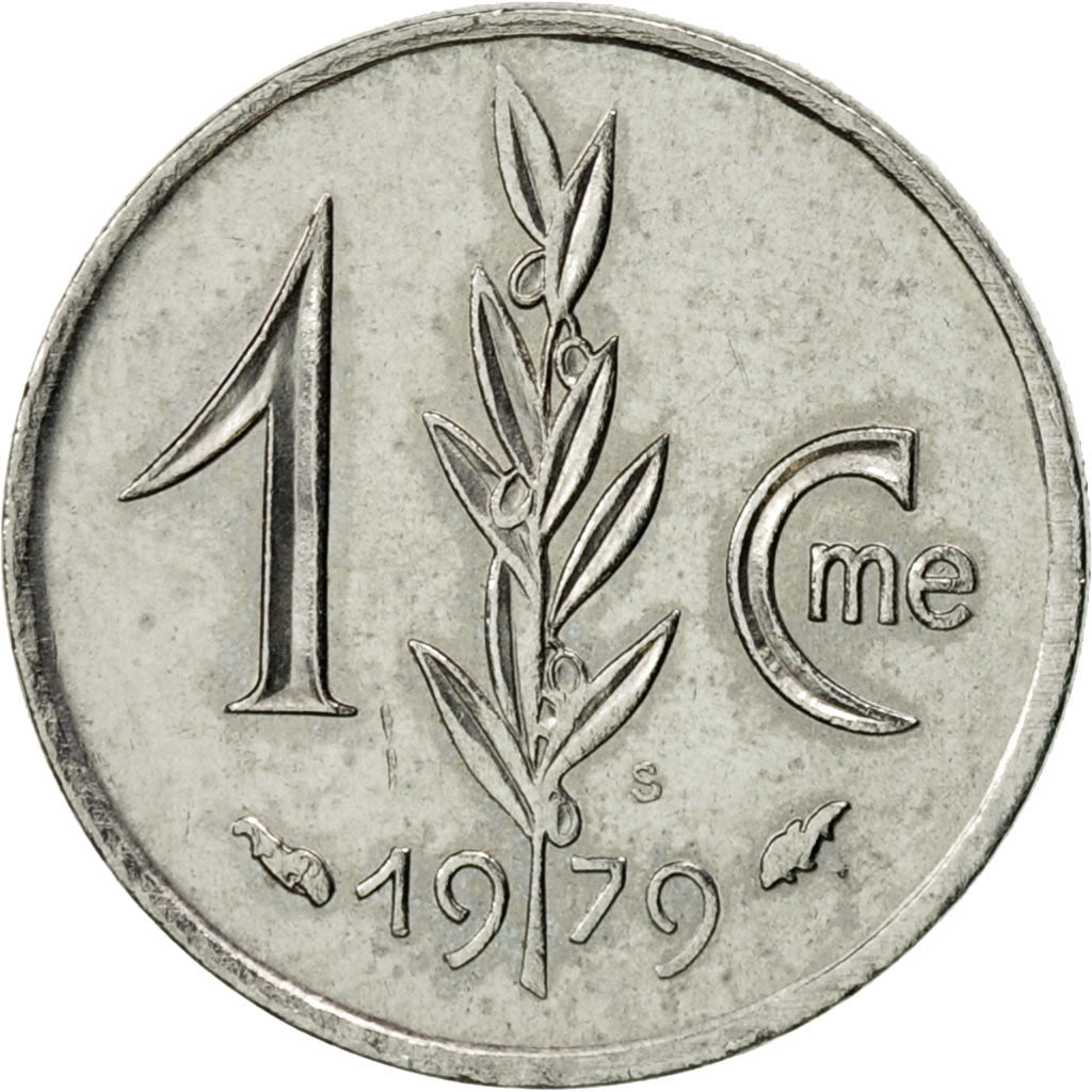 Monaco, Rainier III, Centime, 1979, AU(55-58), Stainless Steel, KM:155