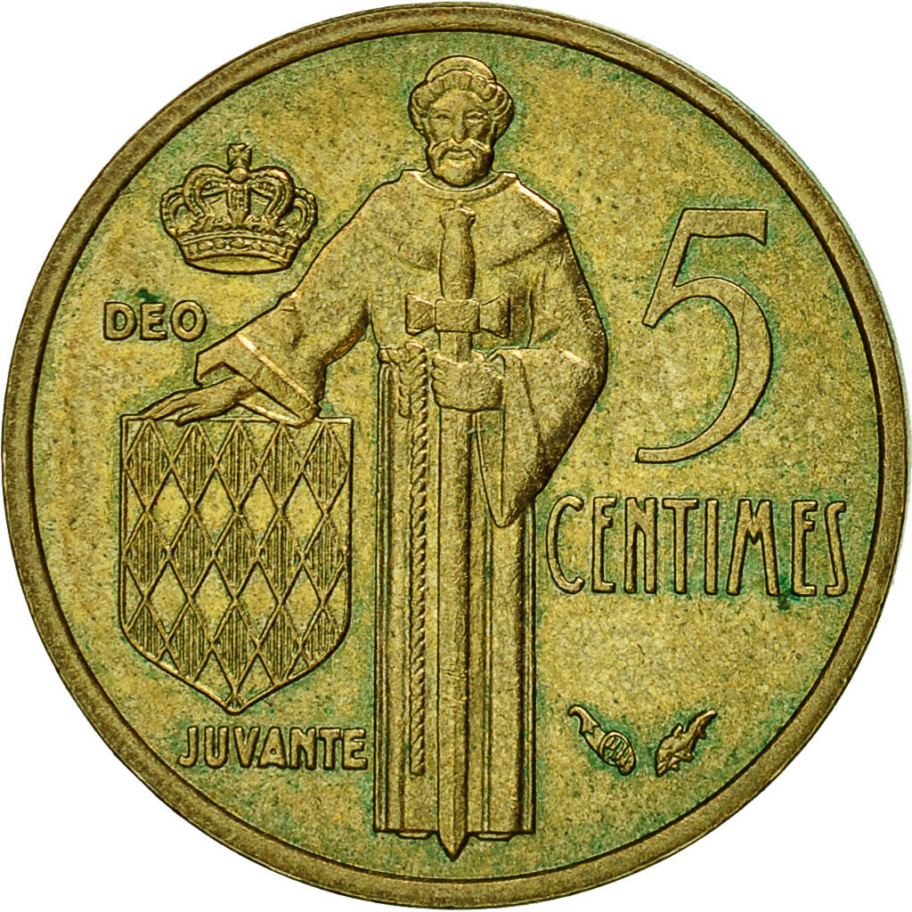 Monaco, Rainier III, 5 Centimes, 1979, AU(55-58), Aluminum-Bronze, KM:156