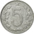 Moneta, Czechosłowacja, 5 Haleru, 1967, AU(50-53), Aluminium, KM:53