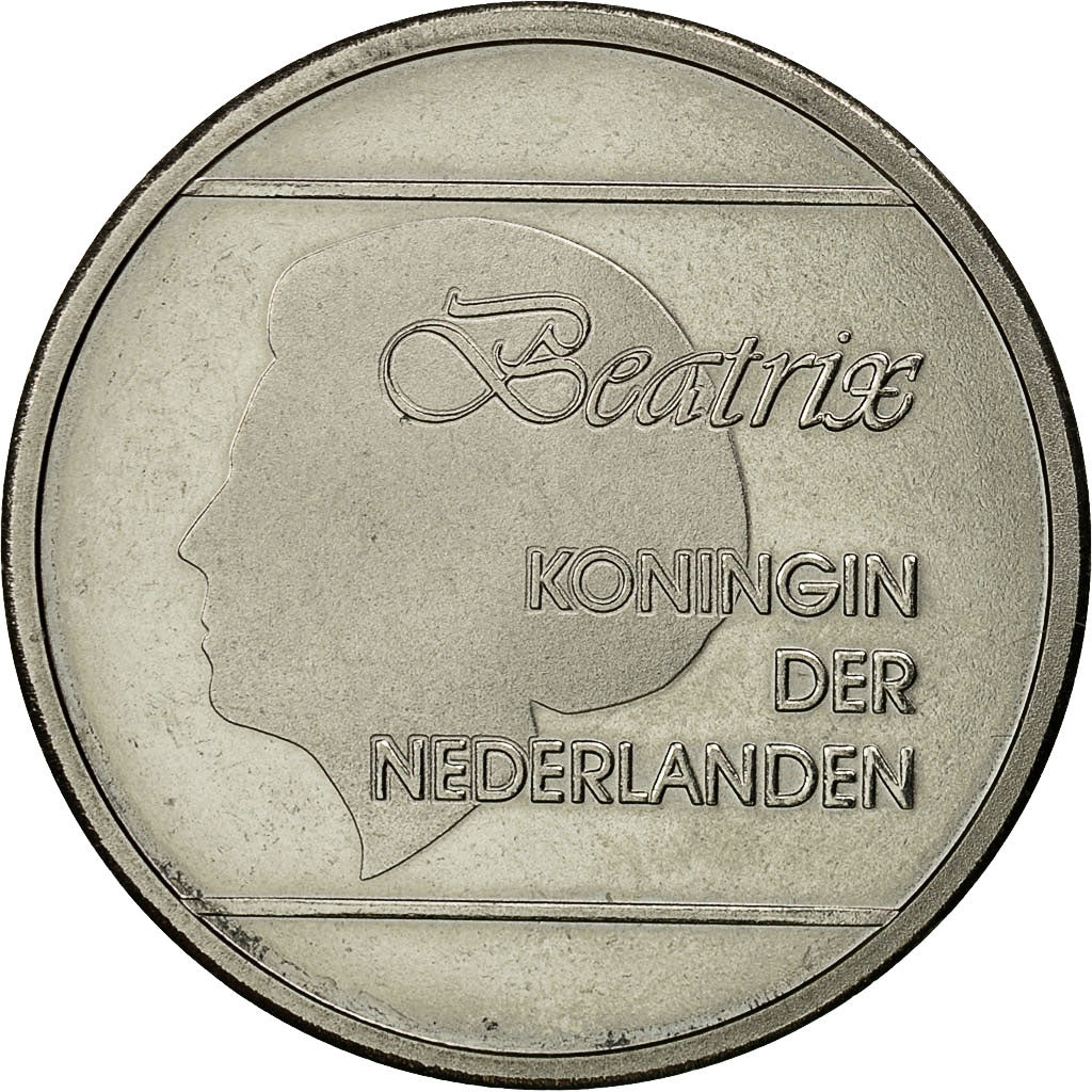 Moneta, Aruba, Beatrix, Florin, 1989, Utrecht, AU(55-58), Stal niklowana, KM:5