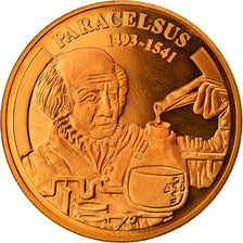 Suiza, medalla, Paracelsus, Sciences & Technologies, SC+, Cobre - níquel dorado
