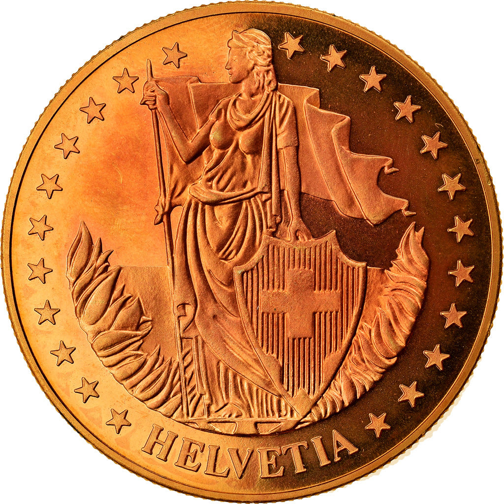Zwitserland, Medaille, Paracelsus, Sciences & Technologies, UNC, Copper-Nickel