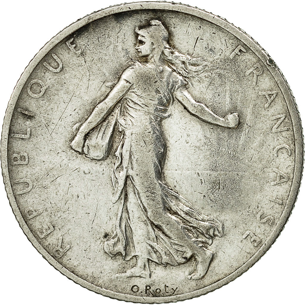 Coin, France, Semeuse, 2 Francs, 1910, Paris, VF(30-35), Silver, KM:845.1