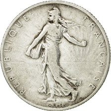 Coin, France, Semeuse, 2 Francs, 1909, Paris, VF(30-35), Silver, KM:845.1