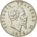 Italy, Vittorio Emanuele II, 5 Lire, 1876, Rome, EF(40-45), Silver, KM:8.4