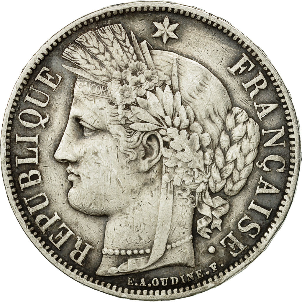 Monnaie, France, Cérès, 5 Francs, 1870, Paris, TTB, Argent, KM:819