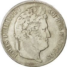 Münze, Frankreich, Louis-Philippe, 5 Francs, 1837, Lille, S, Silber, KM:749.13