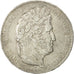 Moneta, Francia, Louis-Philippe, 5 Francs, 1843, Bordeaux, BB, Argento