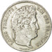 Coin, France, Louis-Philippe, 5 Francs, 1834, Lyons, VF(30-35), Silver