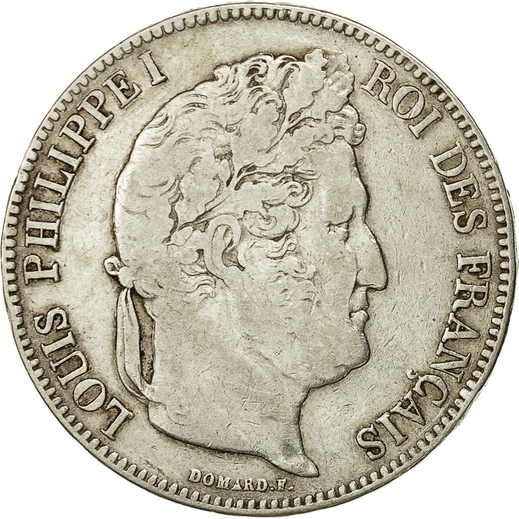 Coin, France, Louis-Philippe, 5 Francs, 1834, Paris, VF(20-25), Silver