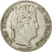 Coin, France, Louis-Philippe, 5 Francs, 1834, Paris, VF(20-25), Silver
