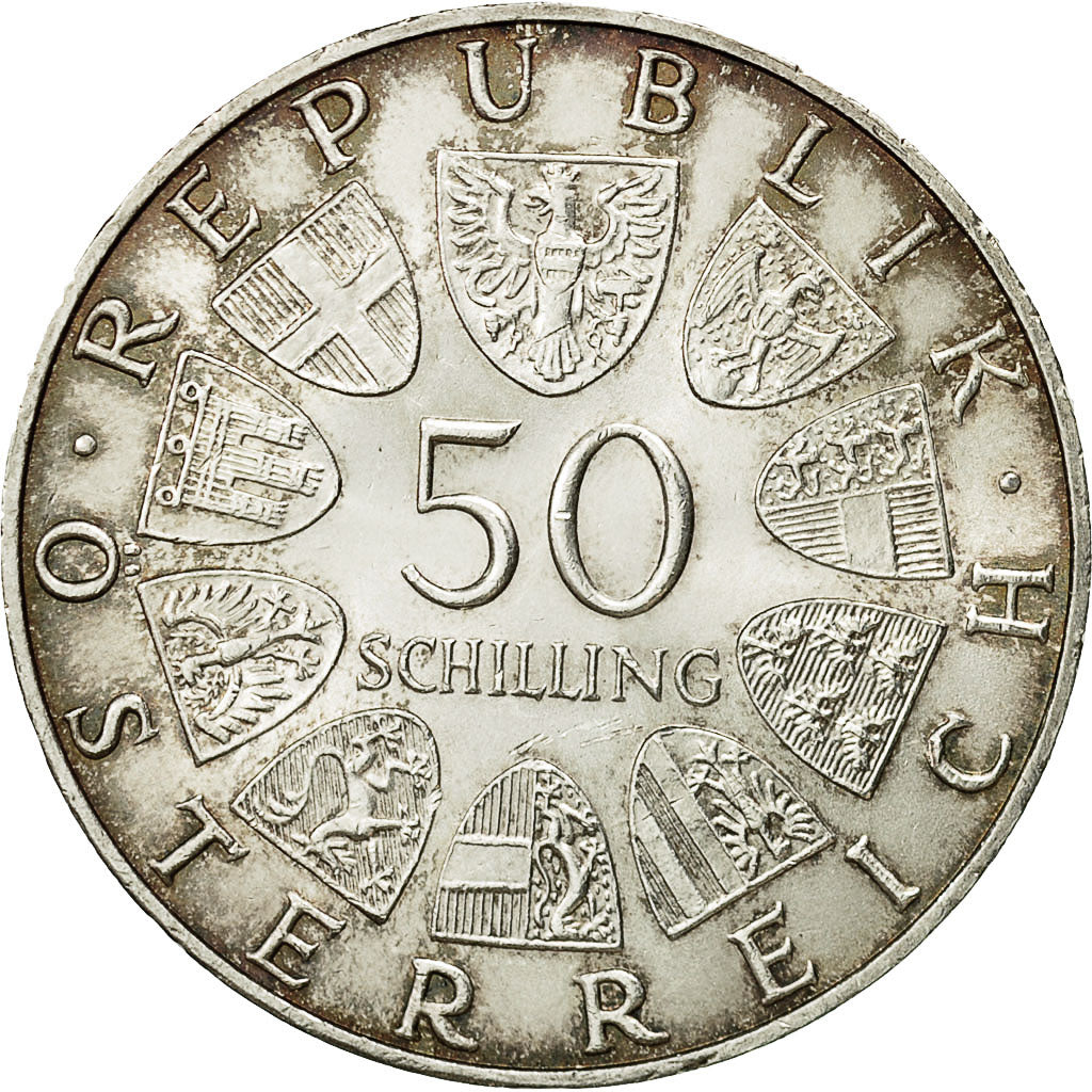 Monnaie, Autriche, 50 Schilling, 1970, SUP, Argent, KM:2909