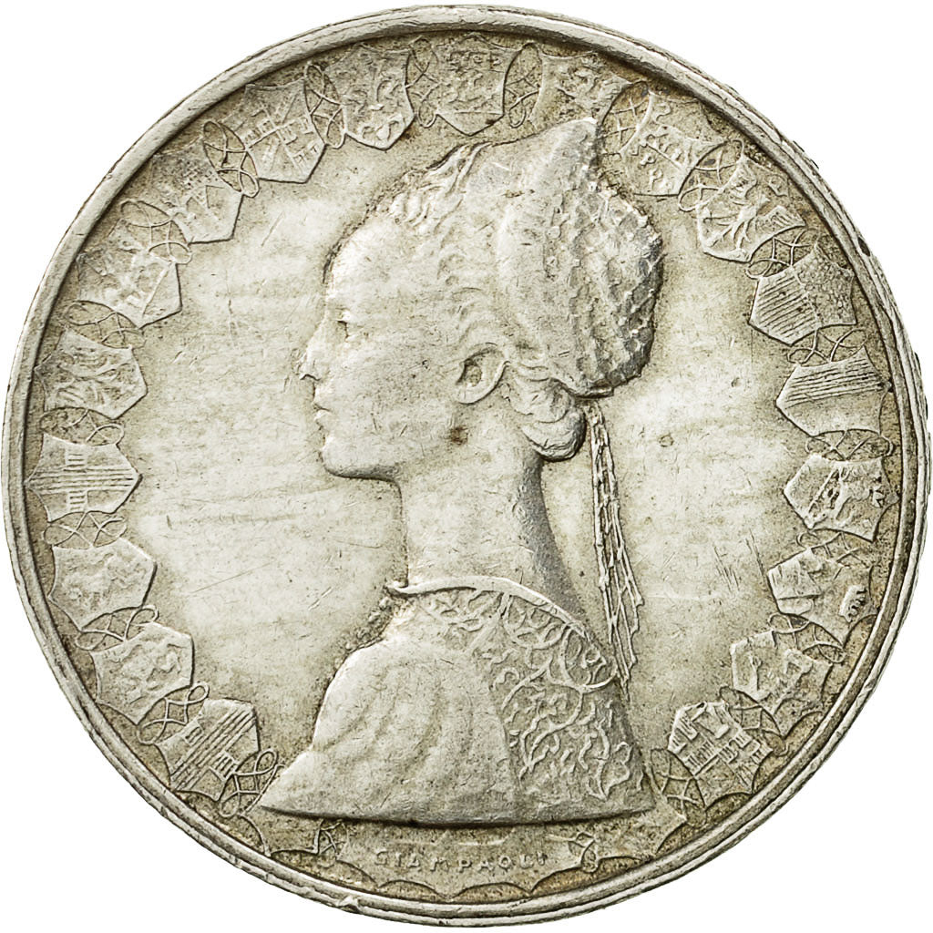 Italy, 500 Lire, 1960, Rome, EF(40-45), Silver, KM:98