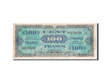 Francia, 100 Francs, 1944 Flag/France, 1944, KM:118b, BB, Fayette:VF25.2