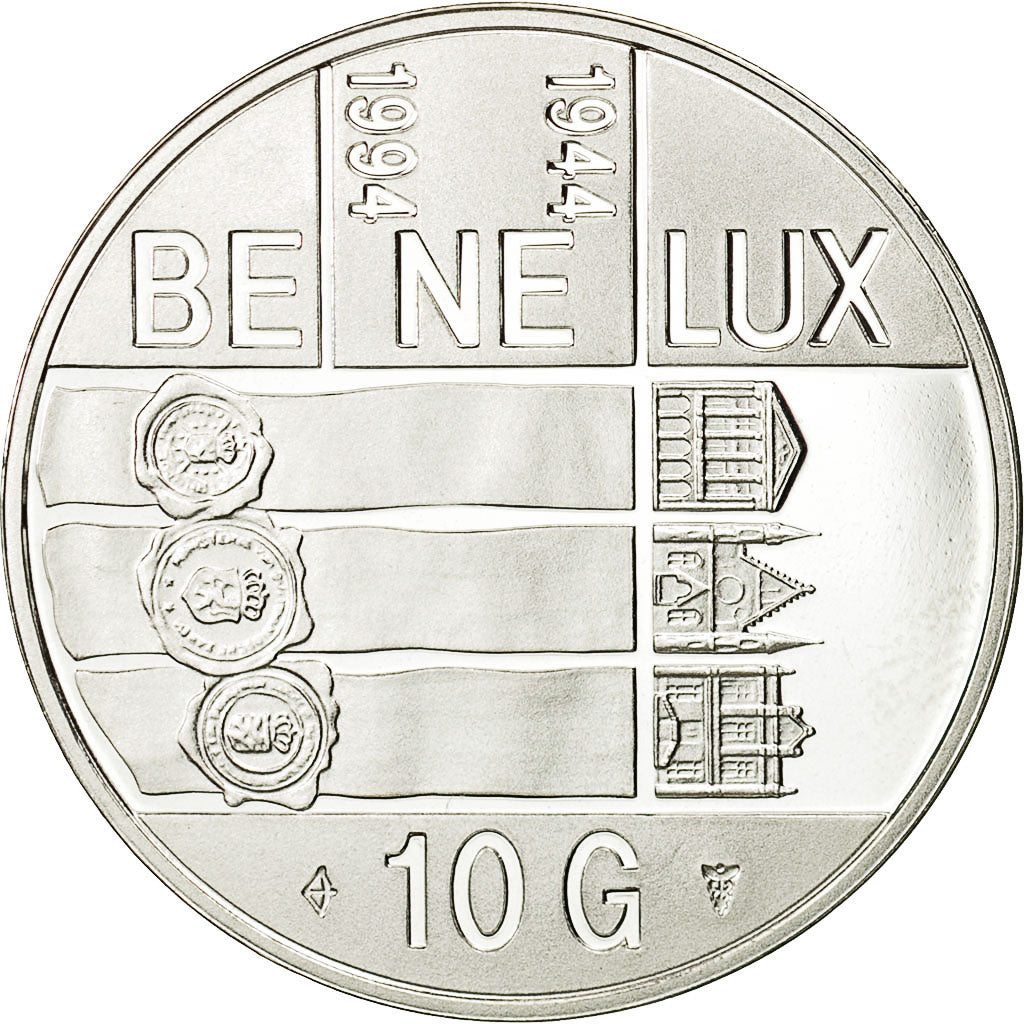 Paesi Bassi, Beatrix, 10 Gulden, 1994, FDC, Argento, KM:216