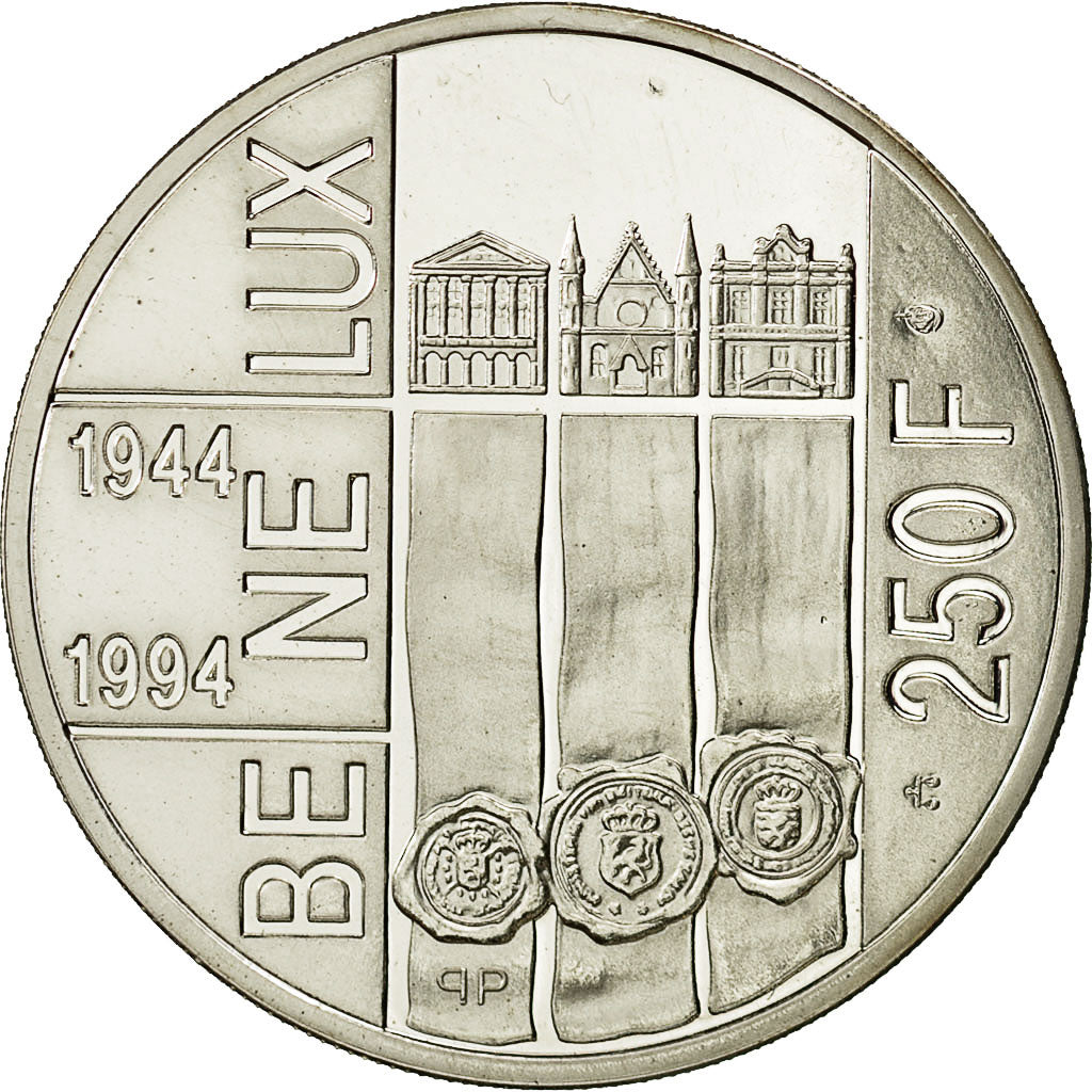 Coin, Belgium, 250 Francs, 250 Frank, 1994, Brussels, MS(65-70), Silver, KM:195