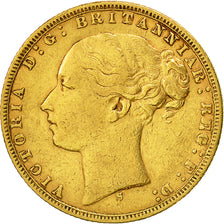 Münze, Australien, Victoria, Sovereign, 1874, Sydney, SS, Gold, KM:7