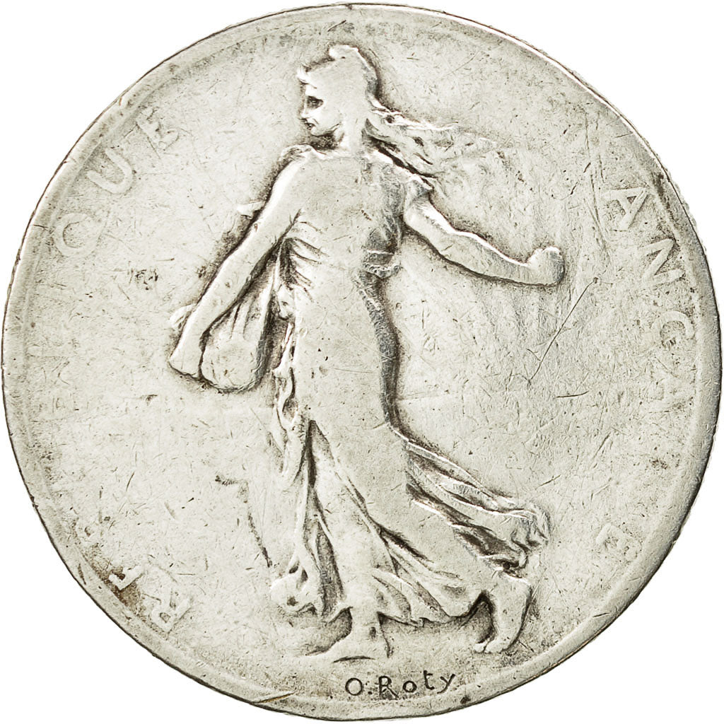 France, Semeuse, 2 Francs, 1898, Paris, F(12-15), Silver, KM:845.1, Gadoury:532