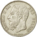 Bélgica, Leopold II, 5 Francs, 5 Frank, 1870, MBC, Plata, KM:24