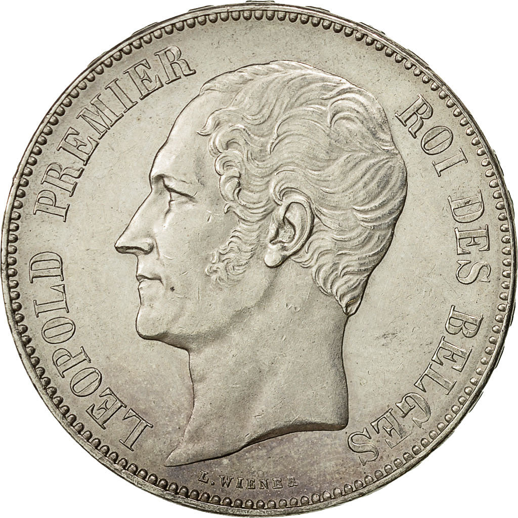 Coin, Belgium, Leopold I, 5 Francs, 5 Frank, 1851, MS(60-62), Silver, KM:17