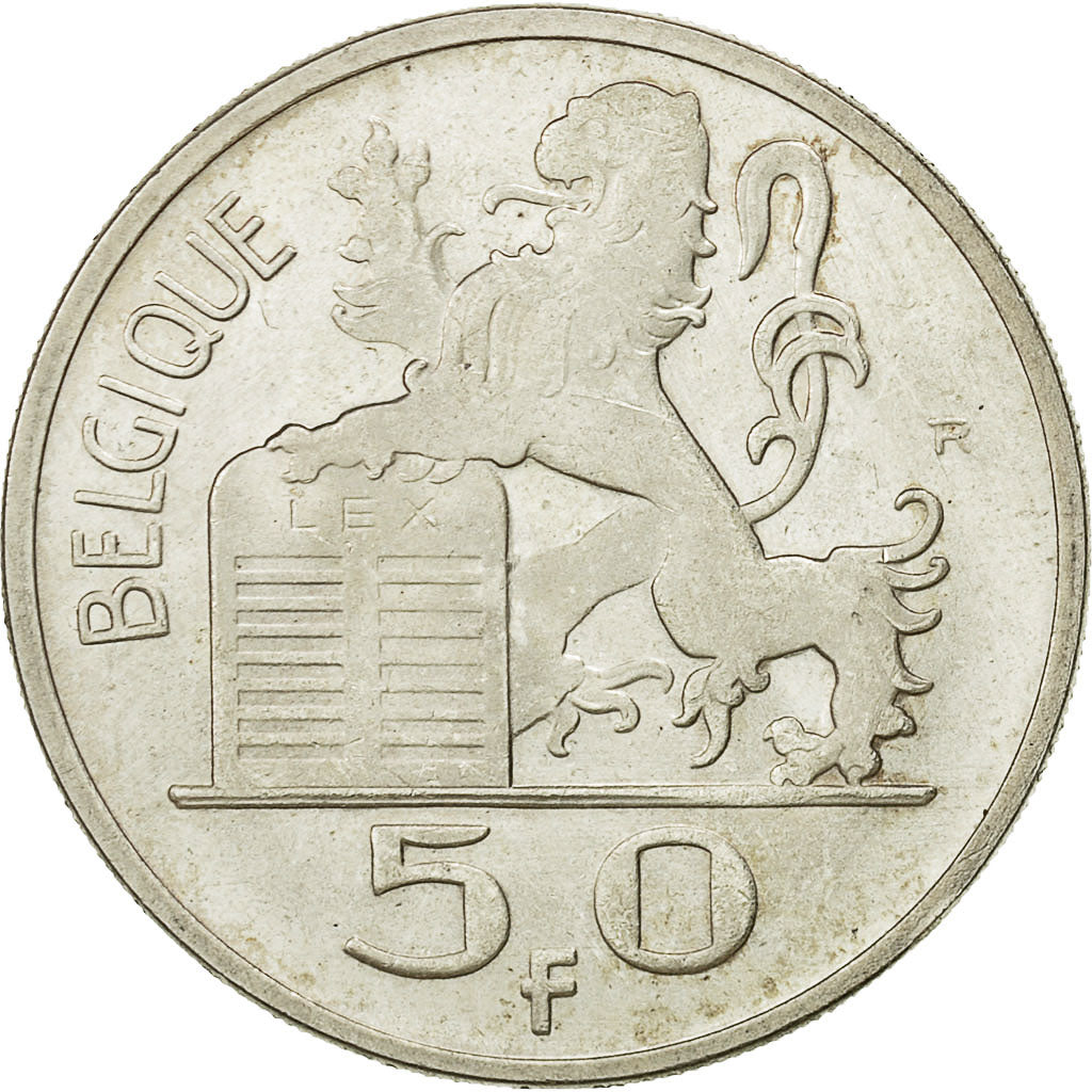 Monnaie, Belgique, 50 Francs, 50 Frank, 1954, TTB+, Argent, KM:136.1