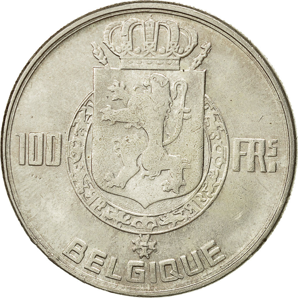 Coin, Belgium, 100 Francs, 100 Frank, 1949, AU(55-58), Silver, KM:138.1