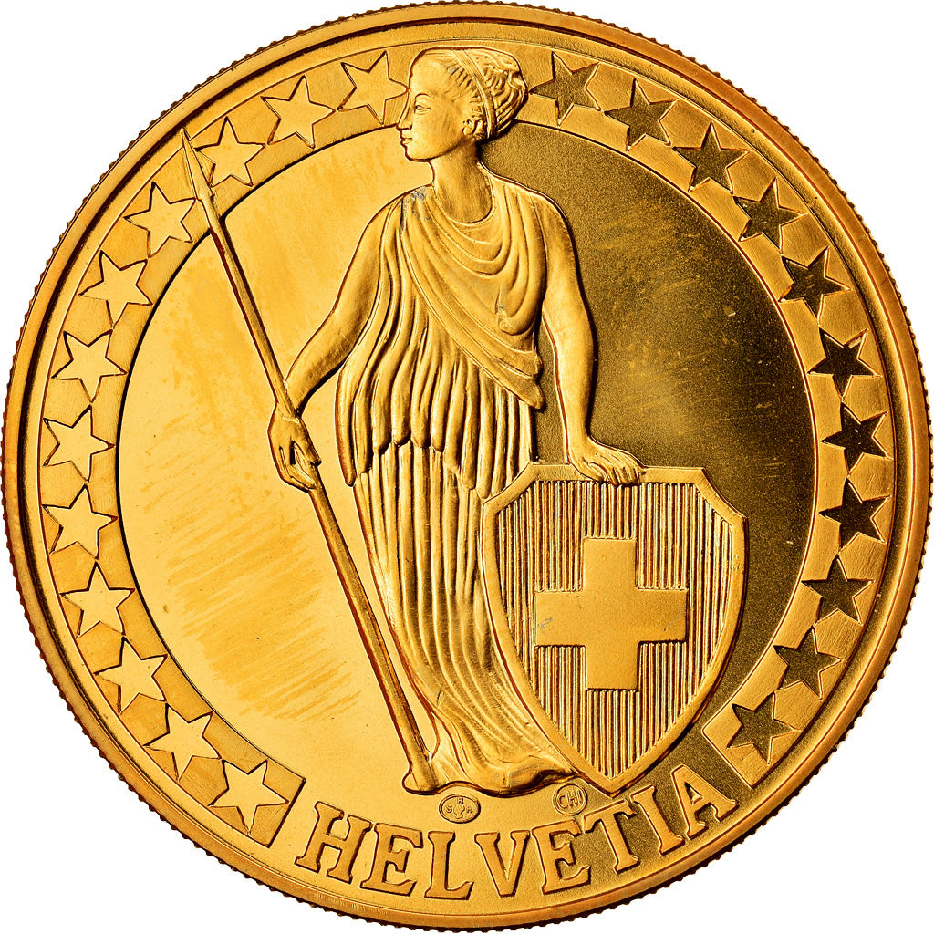 Switzerland, Medal, Der Greifensee, Die Schweizer Seen, MS(64), Copper-Nickel