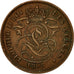 Moneta, Belgio, Albert I, 2 Centimes, 1905, BB, Rame, KM:36