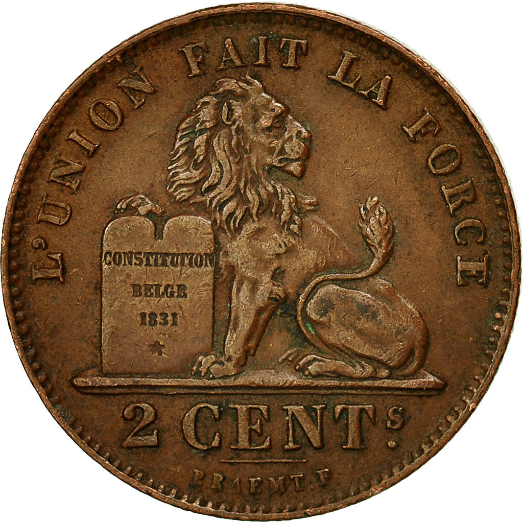 Coin, Belgium, Albert I, 2 Centimes, 1905, EF(40-45), Copper, KM:36