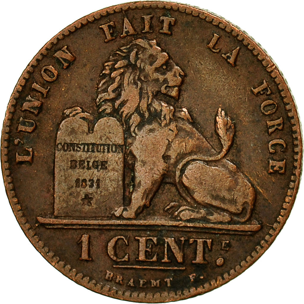 Belgium, Leopold II, Centime, 1902, AU(50-53), Copper, KM:33.2