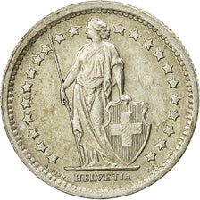 Coin, Switzerland, 1/2 Franc, 1966, Bern, AU(50-53), Silver, KM:23