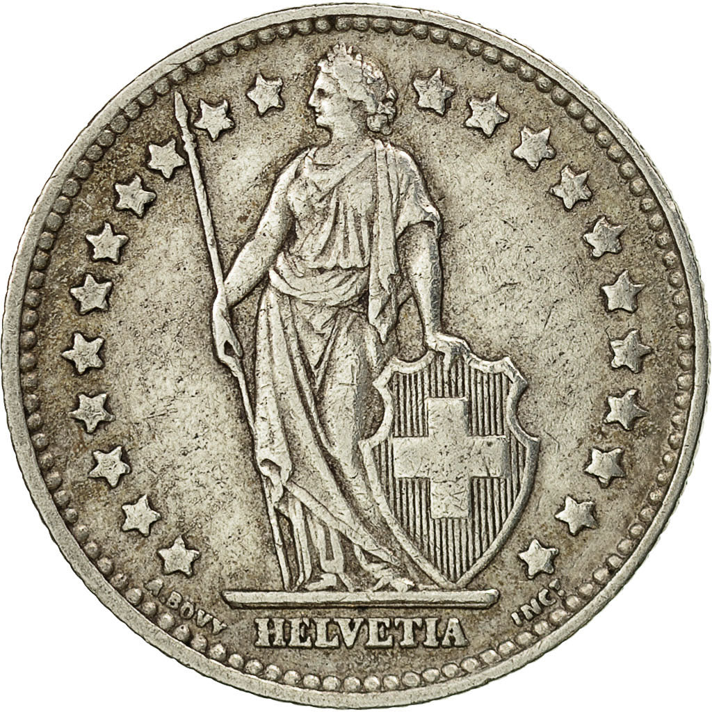Coin, Switzerland, Franc, 1937, Bern, EF(40-45), Silver, KM:24