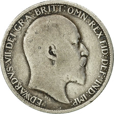 Great Britain, Edward VII, 6 Pence, 1906, VF(30-35), Silver, KM:799