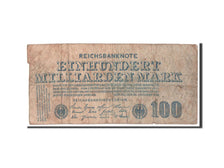 Germany, 100 Milliarden Mark, 1923, KM #126, VF(20-25)