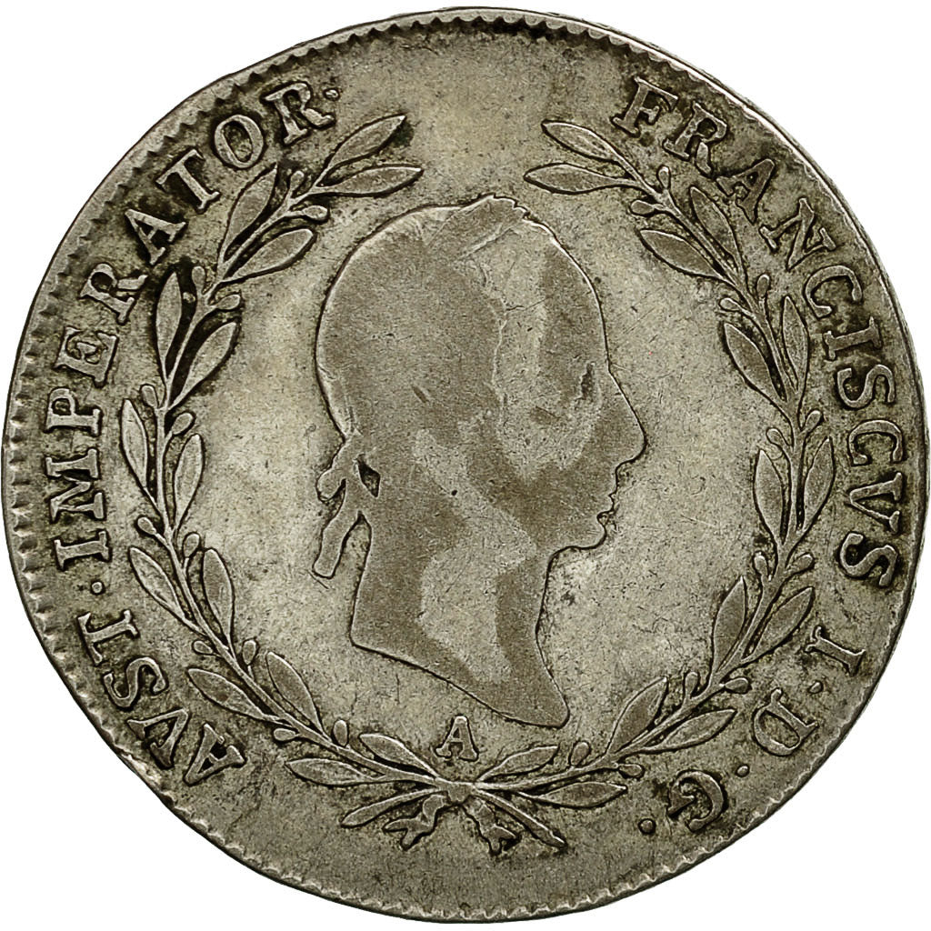 Münze, Österreich, Franz II (I), 20 Kreuzer, 1830, Kremnitz, S+, Silber