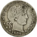 Coin, United States, Barber Quarter, Quarter, 1904, U.S. Mint, New Orleans