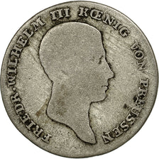 Coin, German States, PRUSSIA, Friedrich Wilhelm III, 1/6 Thaler, 1814, Berlin