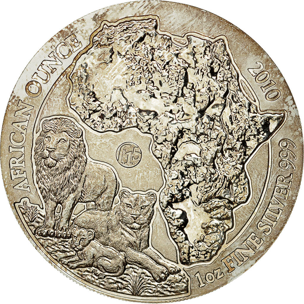 Rwanda, 50 Francs, 2010, MS(65-70), Silver