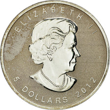 Coin, Canada, 5 Dollars, 2012, Royal Canadian Mint, MS(65-70), Silver