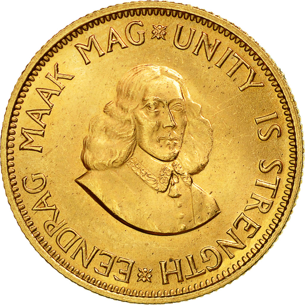 Coin, South Africa, 2 Rand, 1962, MS(63), Gold, KM:64