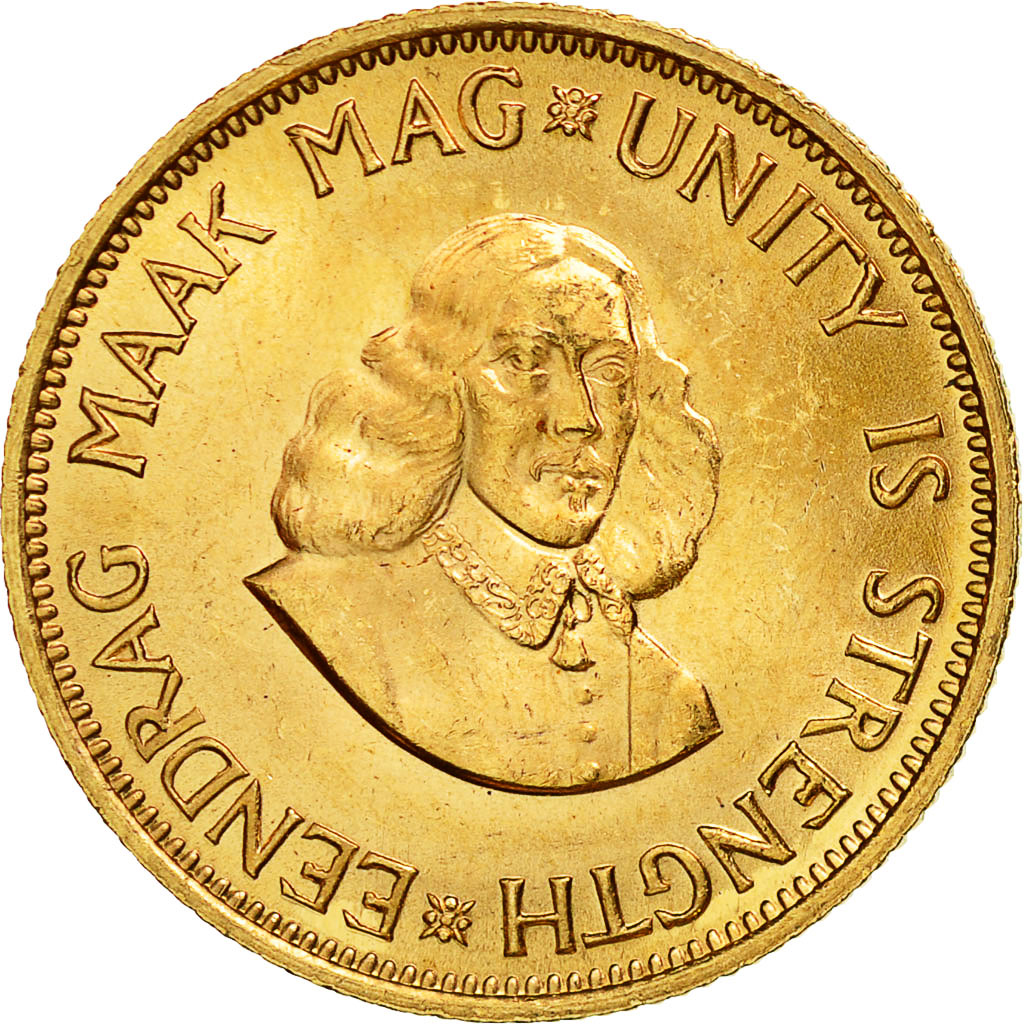 Coin, South Africa, 2 Rand, 1962, MS(63), Gold, KM:64