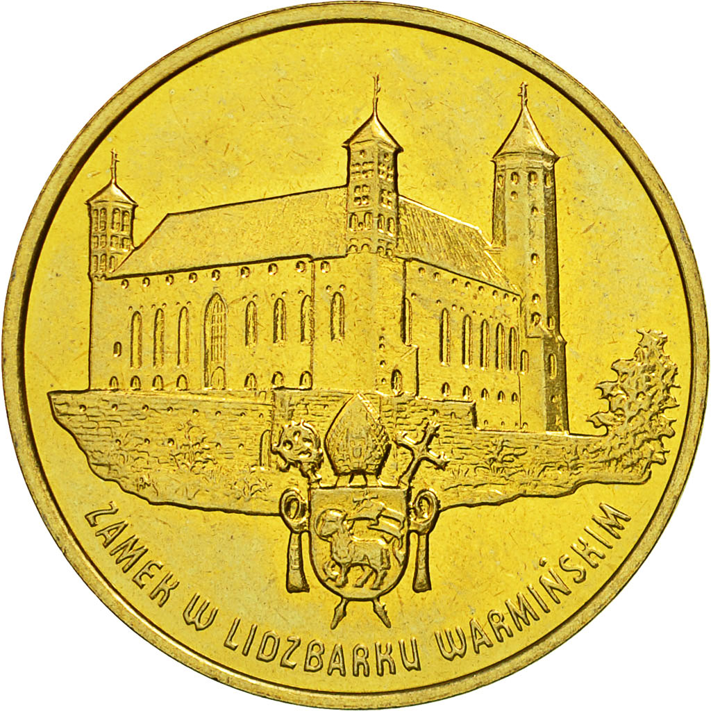 Coin, Poland, 2 Zlote, 1996, MS(63), Brass, KM:313
