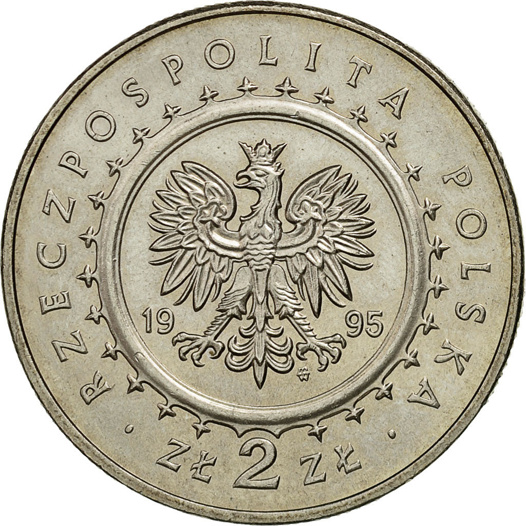 Poland, 2 Zlote, 1995, MS(63), Copper-nickel, KM:310
