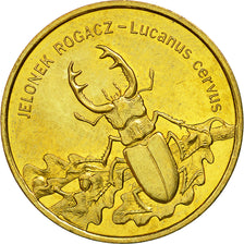 Coin, Poland, 2 Zlote, 1997, MS(63), Brass, KM:329
