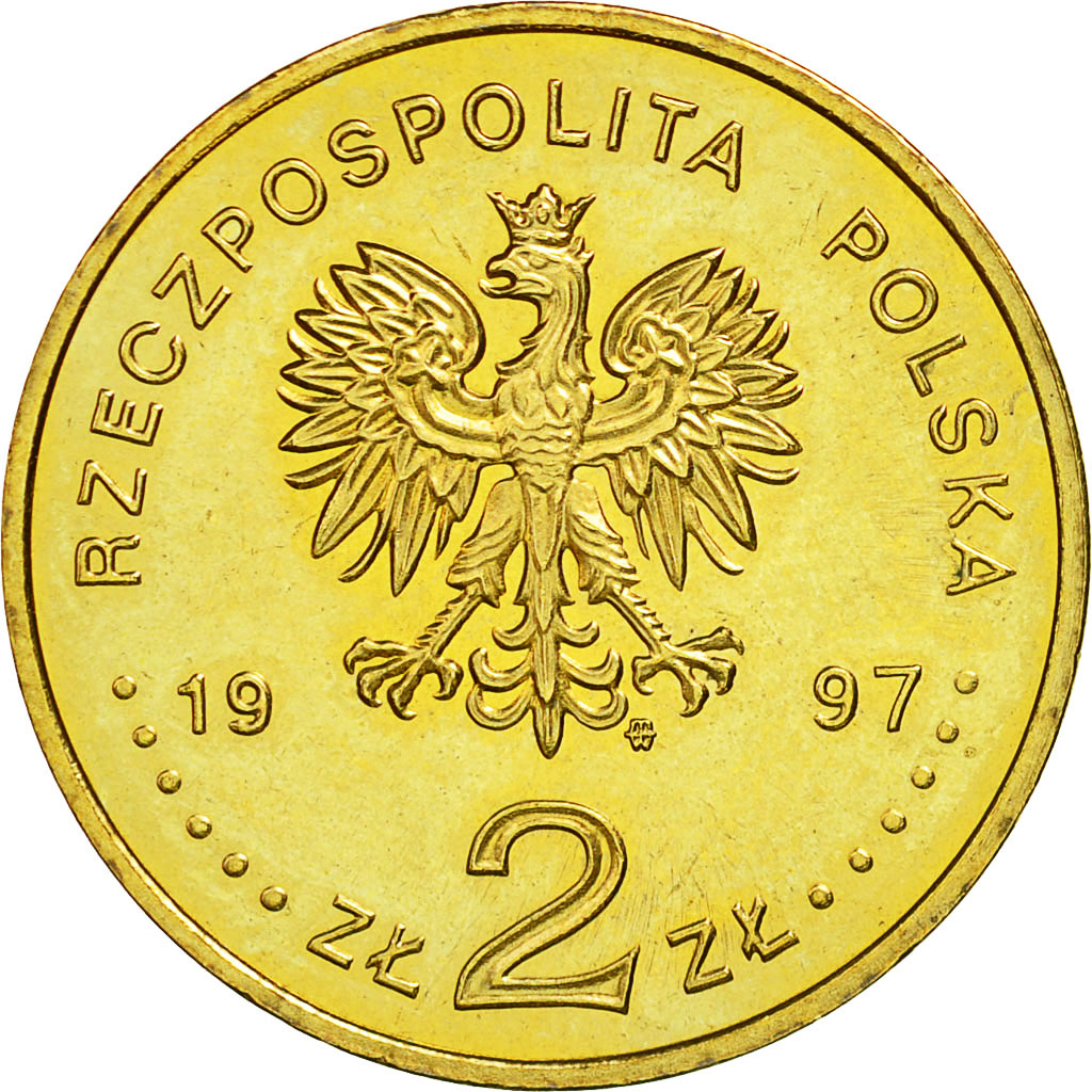 Polen, 2 Zlote, 1997, UNZ, Messing, KM:333