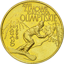 Coin, Poland, 2 Zlote, 1998, MS(63), Brass, KM:335