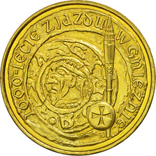 Coin, Poland, 2 Zlote, 2000, Warsaw, MS(63), Brass, KM:377